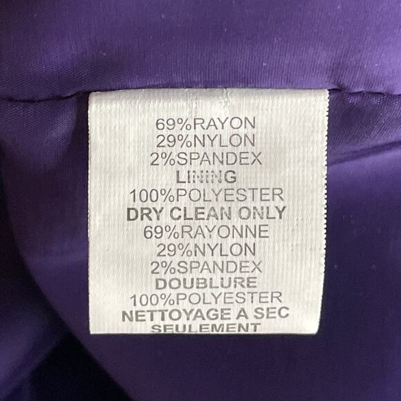 Trina Turk Halter Neck Sleeveless Sheath Dress Cutout Back Purple Size 6 8 - Picture 6 of 7